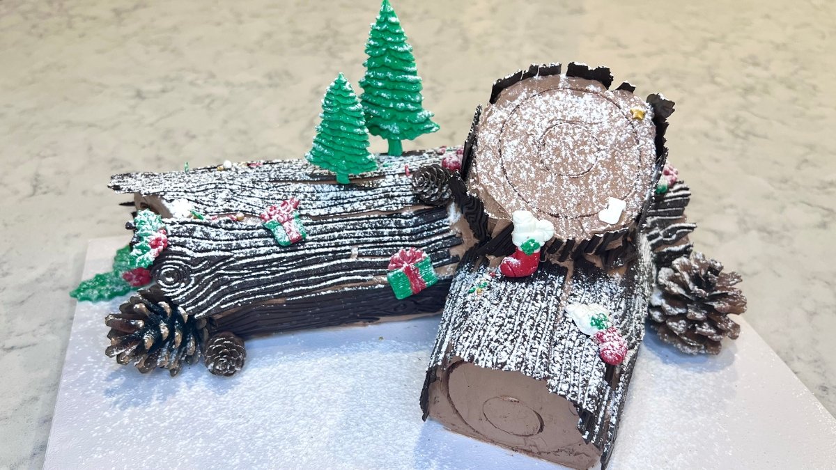 Christmas chocolate Yul Log Buche de Noel