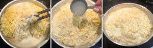 finishing touches of fettuccini alfredo recipe