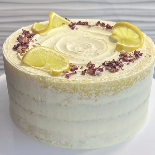 Lemon Cake on display