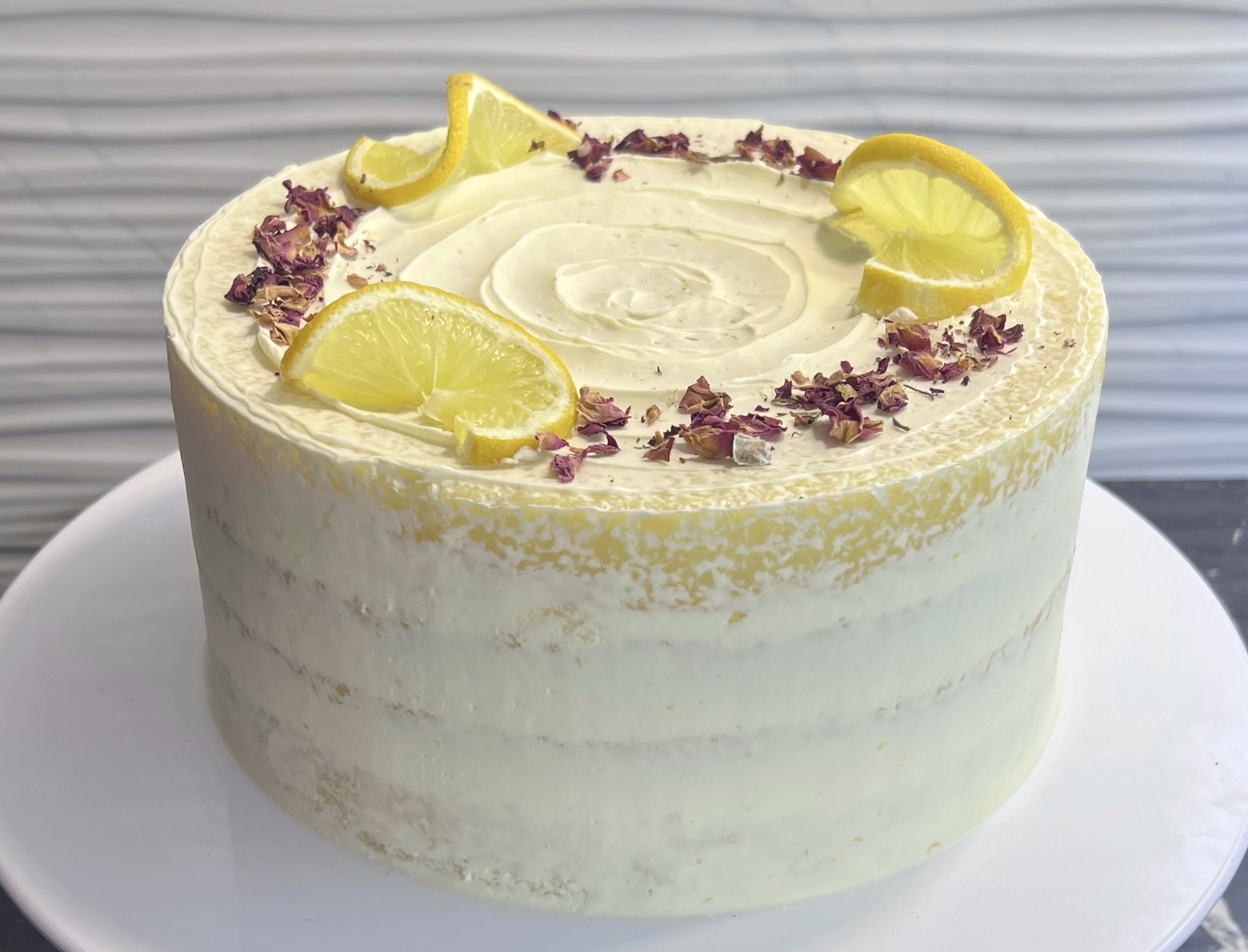 Lemon Cake on display