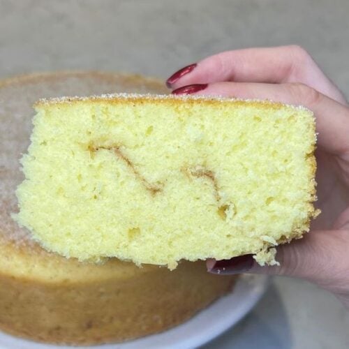 Slice of snickerdoodle cake recipe