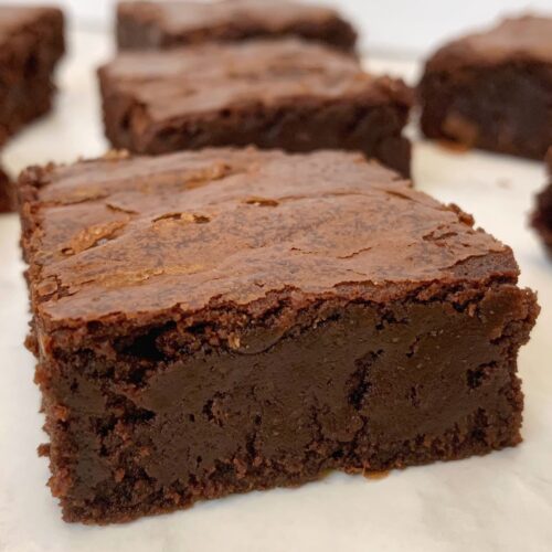 Brownies cut in squares