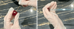 pitting cherries without a cherry pitter