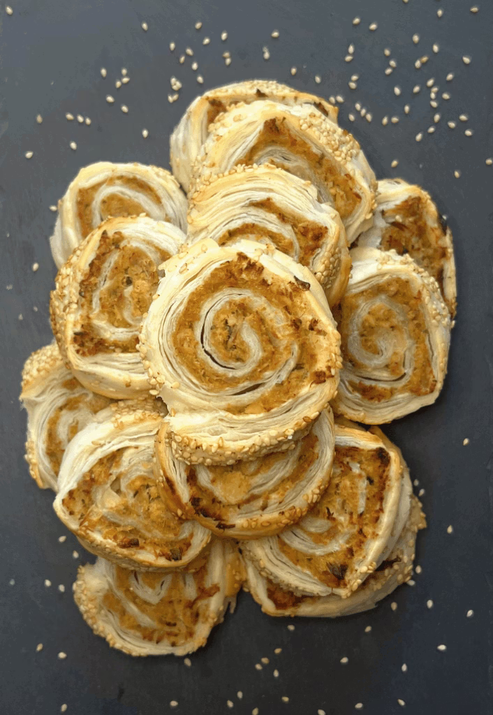 Simple and quick tuna puff pastry appetizer recipe for festive holidays