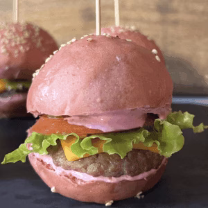 pink burger bun recipe with no artificial dyes
