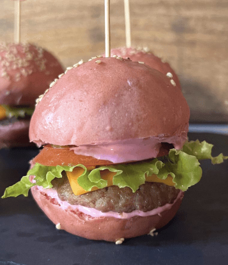 Pink Burger Buns