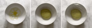 allowing spinach pizza dough to rise