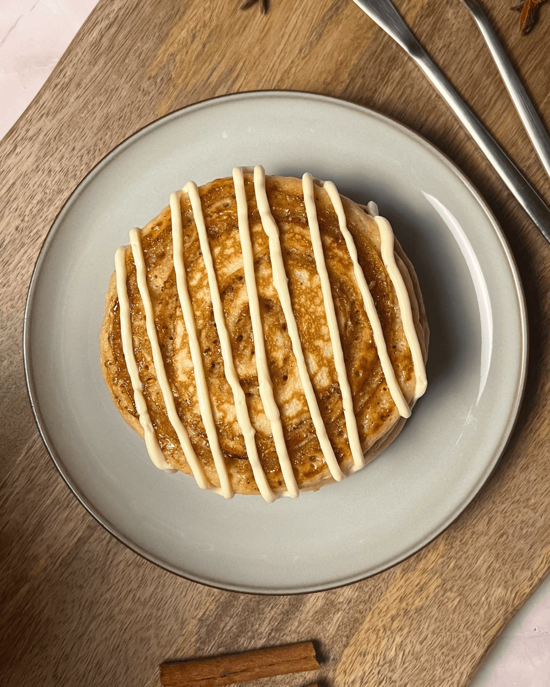 Cinnamon Roll Pancakes