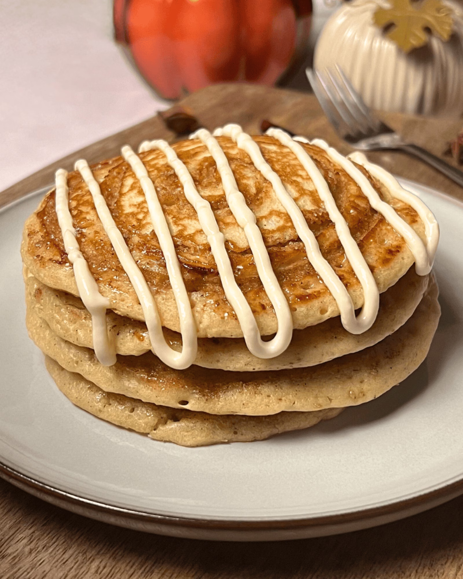 Cinnamon Roll Pancakes