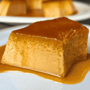 creamy leche flan made with simple ingredients for flan recipe.