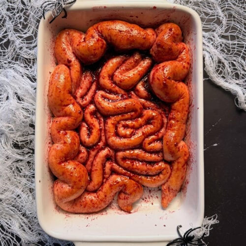 Halloween Zombie Guts (Chocolate filled dough)