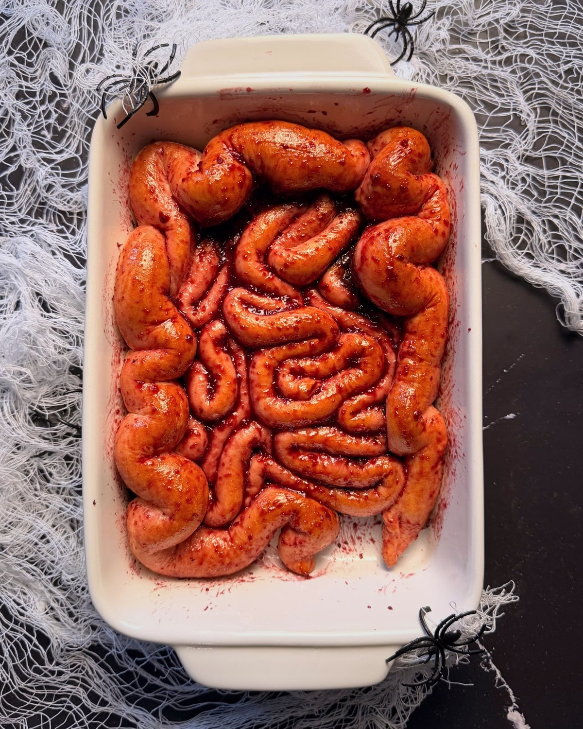 Halloween Zombie Guts (Chocolate filled dough)