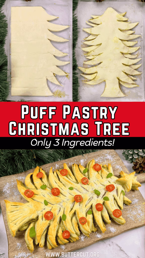 christmas tree puff pastry pin