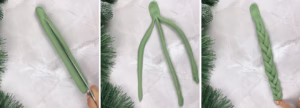how to braid brioche dough to make christmas wreath