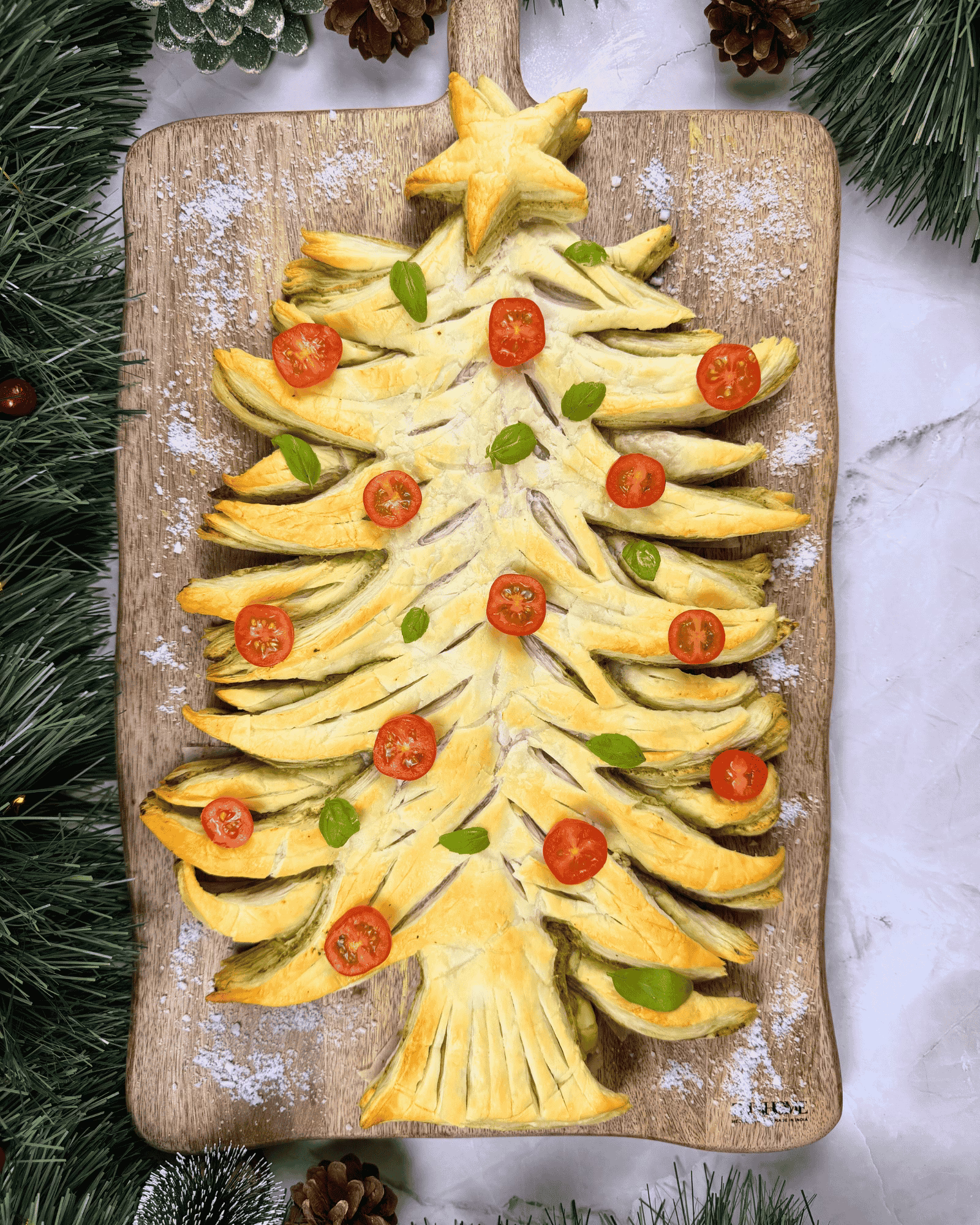 Puff Pastry Christmas Tree