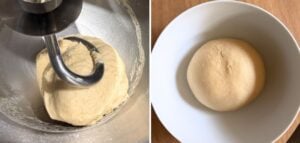 sourdough donut dough mixed and ready to proof