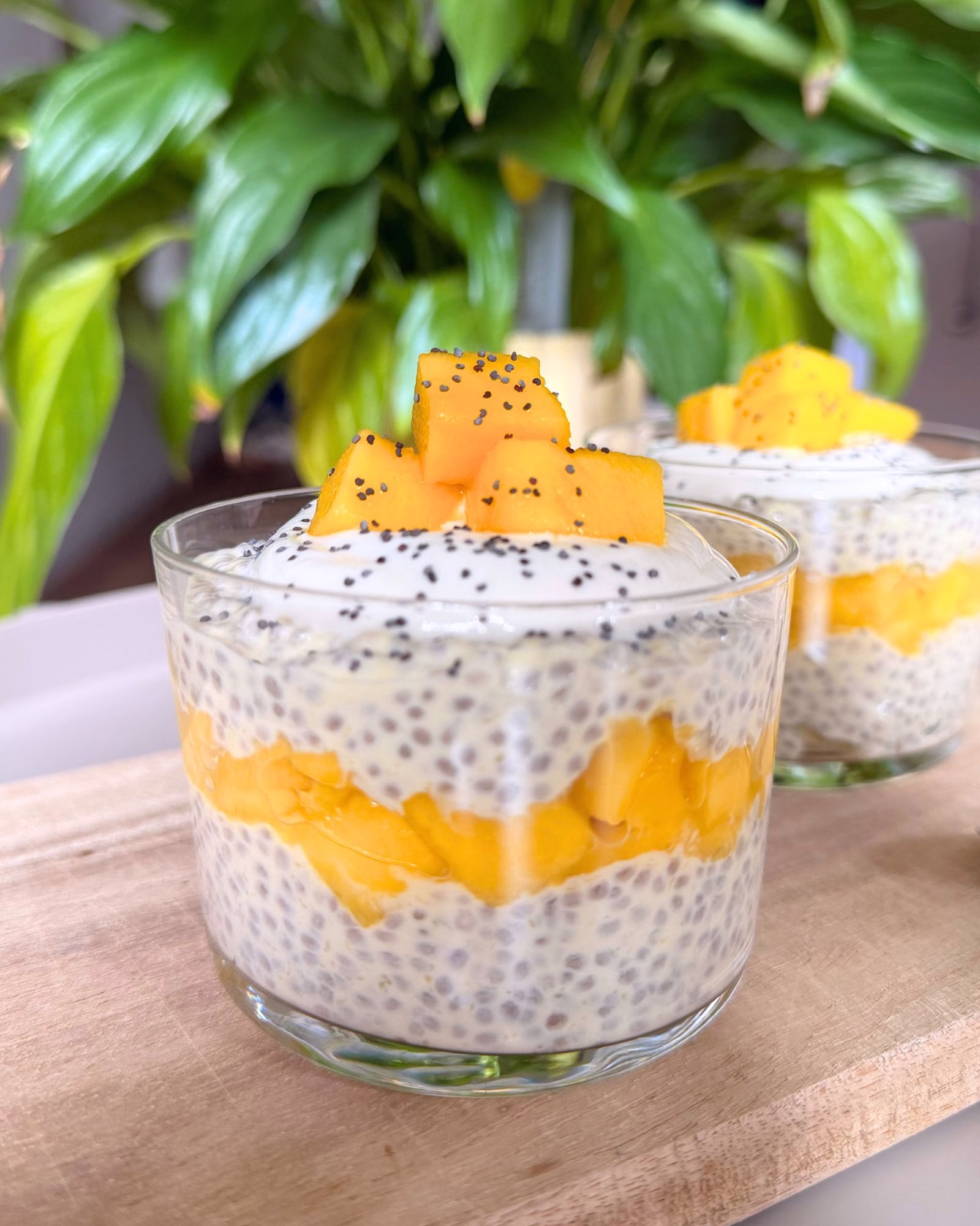 Mango Chia Seeds Pudding