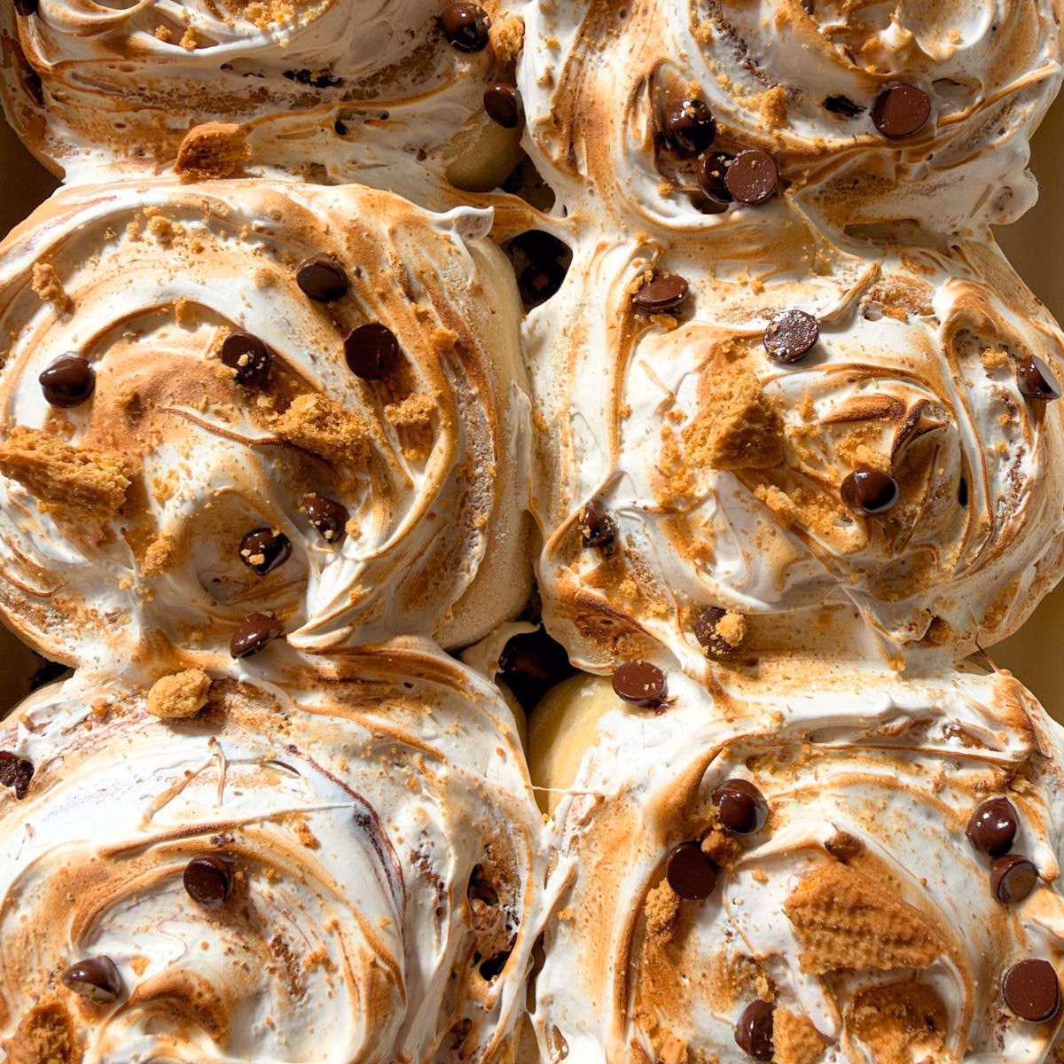 smores cinnamon rolls recipe